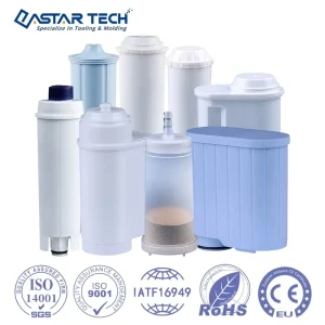 Custom High Precision Plastic Injection Molded Water Filter Cartridge Housing Parts for Household Water Mold