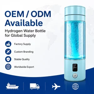 Custom Logo Hydrogen Water Bottle Portable Hydrogen Rich Water Generator