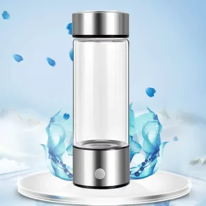 Custom Logo Oem High Quality Gift Black 450Ml Portable Generator Ionizer Hydrogen H2 Rich Water Bottle Cup Filter