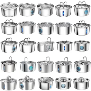 Custom Mold Stainless Steel Pet Water Dispenser and Dog Water Feeder