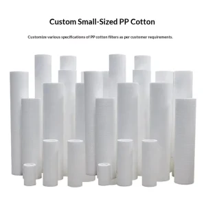 Custom PP Cotton Pre filter Cartridge Melt blown 1 5 Micron Multi Size 10 40 Inch Household Water Purifier Spare Parts
