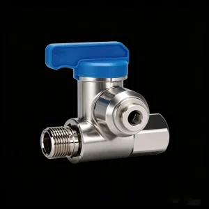 Custom SUS 304 316L Angle Stop Adapter Valve Food Grade Quick Connect Pipe Fitting RO Water Filter Purifier Parts Accessories