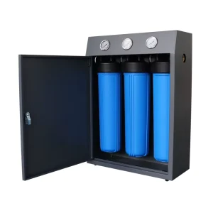 Custom Whole House Under-Sink 3-Stage Pre-Filtration Manual Water Purifier 20″ PP+CTO+UDF Filters Big Blue Energy-Saving Water