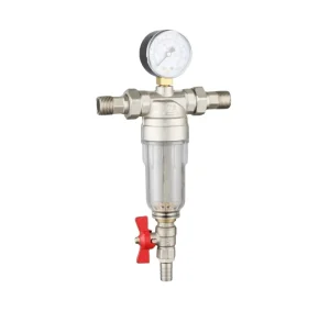 Customizable Brass Water Pre Filter Valve Stainless Steel Pre filter and Transparent Prefilter Valve With/without Manometer