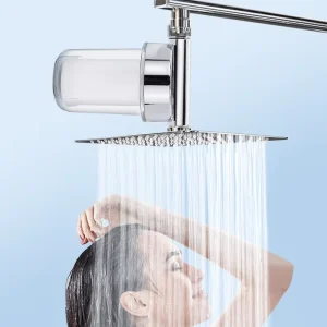 Customizable PP Cotton Shower Pre Filter Sediment Transparent Housing Shower Filter With Replaceable Cartridge