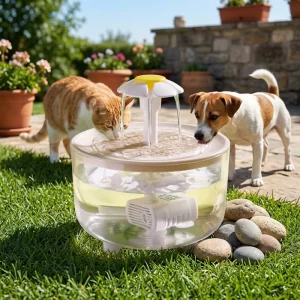 Customization Smart Pet Water Dispenser for Cat Dog Automatic Drinking Fountain Silent Pump with Filter Sponge