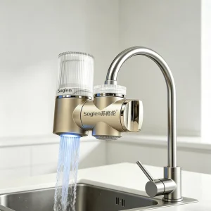 Customized 270 Degree Rotating Faucet Water Purifier with Laser Engraving or Silk Screening