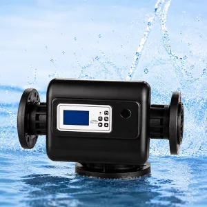 Customized 45000L Hour Dual Mode Control Valve Commercial Metered LCD Electronic Water Softener