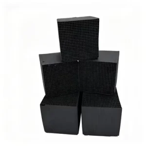 Customized Honeycomb Activated Carbon 99% Purity Adsorbent Black Cube Various Sizes Petroleum Chemical Auxiliary Agent