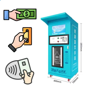 Customized Outdoor Self service Vending Machine Direct Drinking Water Bottle Filling RO Treatment Water Auto Vendor Pump 1 Year