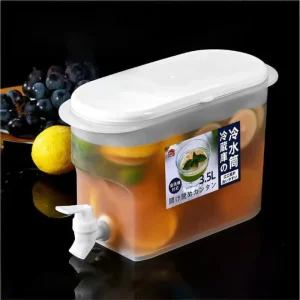 DD1449 Lemon Juice Milk Dispenser with Faucet, Teapot, Lemonade Bucket, Refrigerator Cold Beverage Dispenser Kettle