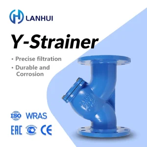 DIN BS Ductile Iron Y Strainer PN16 GGG50 Flanged Water Filter with Stainless Steel Mesh Screen for Pipeline and Pumping Stations