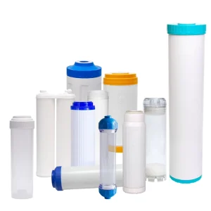 DIY 10 20 Inch Refillable Empty Housing Water Filter Cartridge Clear White Empty Cartridge Filter For Resin Ceramic Balls