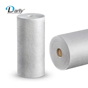 DLPP Series NSF Certified PP Media Three Layer Melt Blown Filter Cartridges RO Pre Filtration Particle Size 5 0.75 GPM