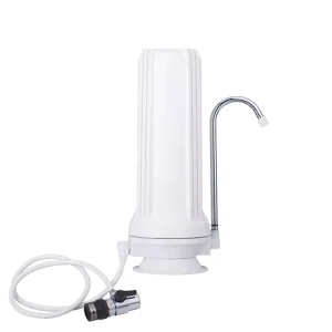 Desktop Classic Plastic Faucet Connect Water Filter Purifier with Carbon Block Filter CTO Cartridge for Chlorine Removal