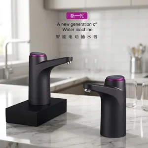 Desktop Electric Automatic USB Food Grade Silicone Drinking Bottled Water Pump for Home Office Travel