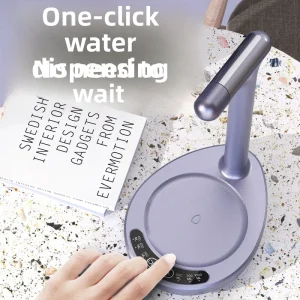 Desktop Electric Foldable USB Food-Grade Silicone Drinking Bottled Water Pump Home Office Camping Water Dispenser Pump