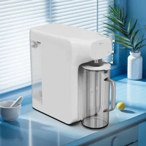Desktop Free Installation 75 GPD Reverse Osmosis Water Filter System Water Purifier Dispenser With External Glass Carafe