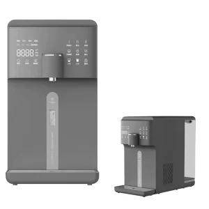 Desktop Hydrogen Water Cooling With Cabinet Alkaline UV Water Filter With Instant Hot Water Dispenser