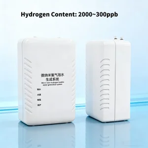 Desktop Nano Hydrogen Bubble Water Generator Machine 900ml Per Minute Hydrogen Flow Rate for Home and RV