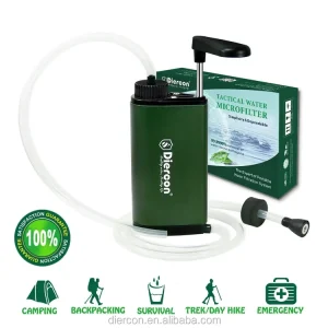 Diercon Portable Hand Pump Water Filter Hollow Fiber UF Membrane Outdoor Sports Gear (TW01)