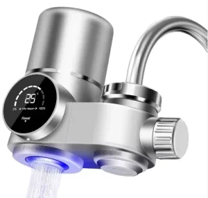 Digital Kitchen Faucet Water Purifier Manual Powered Mounted Tap Water Filter with Flushing Feature for Household and RV Use