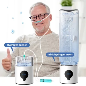 Direct Drinking Home Office Daily in 3 Minute SPE PEM Technology Portable With Inhaler 4000 PPB Hydrogen Water Bottle Generator