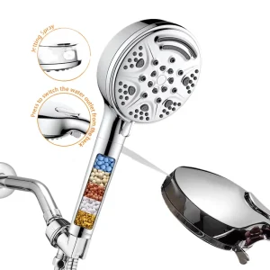 Doccia Con Filtro 9 Spray Modes High Pressure Water Saving Shower Filter Head Water Filtration System