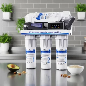 Domestic Electric RO Water Purifier, 5-Stage Self-Cleaning, for Home and Car/RV Use, Water Desalination Filter