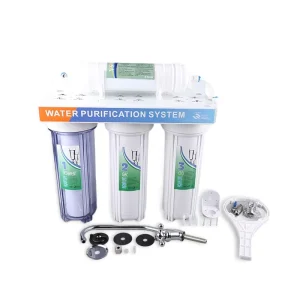 Domestic Electric Reverse Osmosis Four-Stage Plastic Water Filter System for Household Drinking
