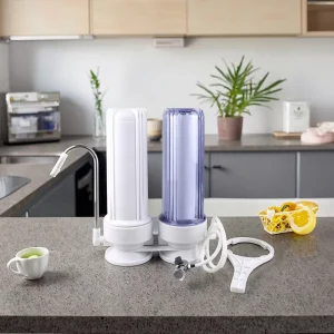 Double Counter Top 10 Inch Water Purifier Plastic Household Use Water Filter