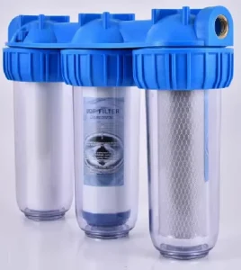 Double Household Plastic Activated Carbon 2 Stage 800 GPD Eco Friendly Water Purifier Manual Under the Sink Purification System