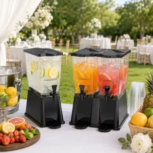 Double-Tank Cold Drink Dispenser for Events