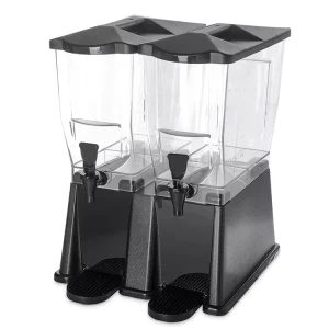 Double-Tank Plastic Cold Tea, Beer, Water, and Juice Beverage Dispenser with Tap