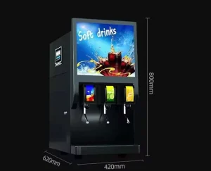 Drink Dispenser 3 Flavor Cola Dispenser Soda Fountain Machine for Cola Drink Shop