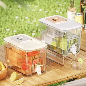 Drink Dispenser for Fridge Beverage Liquid Drink Container for Party
