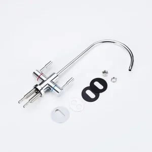 Drinking Hot Cold Water Filter 360 Degree Rotation Dual Input Water Purifier Faucet