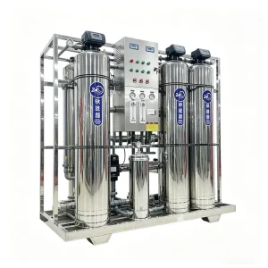 Drinking Water Treatment Equipment for Well Water with Reverse Osmosis RO Filter, Pump Engine, Pressure Vessel, and SS304 Construction