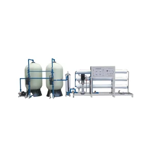 Drinking Water Treatment Machine 5T/H Capacity Stainless Steel Pump and Pressure Vessel
