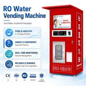 Drinking Water Vending Machine with Coin Operated and Purification System Maquina Expendedora for Public Area