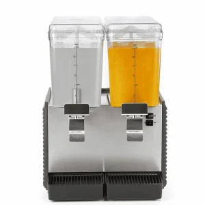 Dual-Bowl Refrigerated Premix Cold Beverage and Juice Dispenser Machine for Commercial Restaurant and Hotel Use