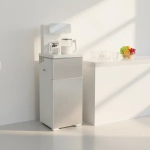 Dual-Frequency Automatic Constant-Temperature Freestanding Water Dispenser with Double Glass Kettle Tea Bar Machine