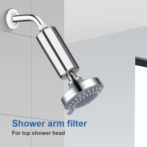 Dual Mesh 100% KDF Shower Water Purification Filter Resistant to Chlorine and Rust Removal Long Life