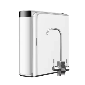 Dual RO Water Filter System, 600 GPD, Tankless Under-Sink Design with Smart LED Faucet