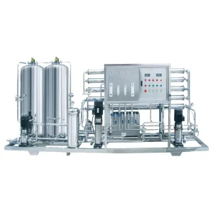Dual Stage 1000L H Purified Water Treatment Machinery Customized Services Included