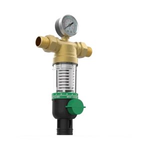 Durable Brass Backwash Whole House Water Filter Manual Outdoor Use Protect Pipes Appliances Eco Friendly