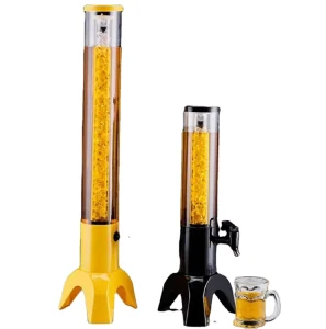 Durable Reliable Lightweight Plastic Tabletop Drink Dispenser Versatile Space Saving 3L Ice Cooled Food Grade Premium Dispensing