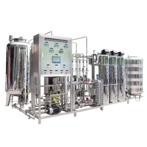 EDI Electrodeionization Water Purification System with PLC and Engine 3000L Capacity
