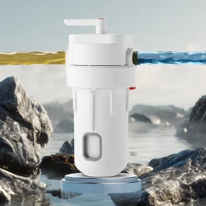 Easy Housing Water Pre Filter 0.5 Micron 400 GPD Manual Home Car Outdoor RV Use Portable Lightweight CE Certified Household