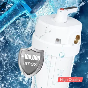 Easy Housing Water Pre Filter for Shower Head and Sink with Filter Cartridge Self Cleaning Household & RV Use